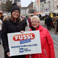 Tips-Glücksengerl überraschte beim Einkauf am Braunauer Wochenmarkt
