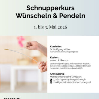 Schnupperkurs Wünscheln & Pendeln