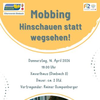 Vortrag Mobbing - Hinschauen statt wegsehen