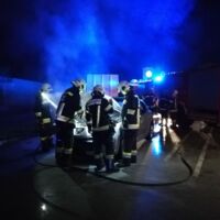 Pkw geriet auf der A1 in Brand