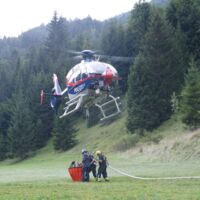 Waldbrand in unzugänglichem Gelände