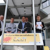 Waldviertler HTL-Schüler entwickeln weltweit erstes energieautarkes Schienenfahrrad