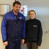 Sieben Jahre nach ihrem Unfall konnte sich Sabrina bei ihren Rettern persönlich bedanken