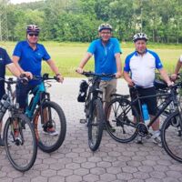 Bürgermeister auf Radtour