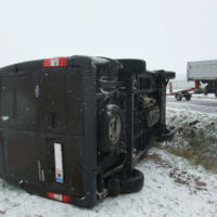 Erster Schnee führte zu Unfall
