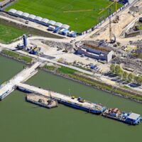 Arbeiten an neuer Eisenbahnbrücke schreiten voran