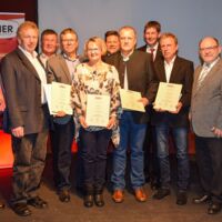 Kastner feierte mit seinen Mitarbeitern