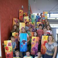 Zwei kunstvolle Projekttage mit Renate Amon