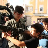 Bundesheer-Großaufgebot auf dem Freistädter Hauptplatz