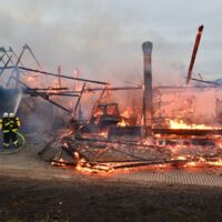 UPDATE Bauernhofbrand Bad Zell: Mehrere 100.000 Euro Schaden