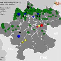 Sturmtief Sabine beschert Einsatzkräften im Bezirk Freistadt viel Arbeit