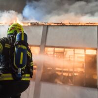 Großbrand in Traun
