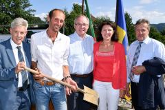 Spatenstich für Hochwasserschutz in Grimmenstein