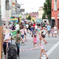 Gute Stimmung beim Perger Einhornfest