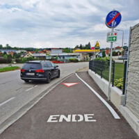 Neuer Radweg in Schwertberg sorgt für Kritik und Verwirrung