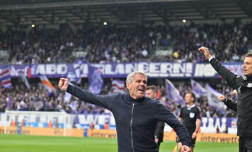 Während des Spiels der ADMIRAL Bundesliga zwischen FK Austria Wien und dem LASK in der 32. Runde der Meistergruppe in der Generali-Arena in Wien am Sonntag, 17.05.2026. (Foto: FOTOKERSCHI / WERNER KERSCHBAUMMAYR)