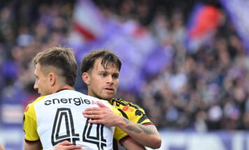Während des Spiels der ADMIRAL Bundesliga zwischen FK Austria Wien und dem LASK in der 32. Runde der Meistergruppe in der Generali-Arena in Wien am Sonntag, 17.05.2026. (Foto: FOTOKERSCHI / WERNER KERSCHBAUMMAYR)