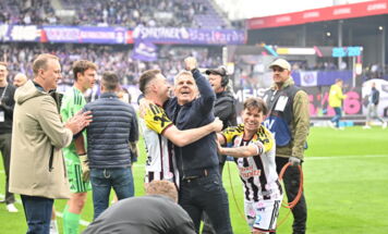 Nach dem Spiel der ADMIRAL Bundesliga zwischen FK Austria Wien und dem LASK in der 32. Runde der Meistergruppe in der Generali-Arena in Wien am Sonntag, 17.05.2026. (Foto: FOTOKERSCHI / WERNER KERSCHBAUMMAYR)