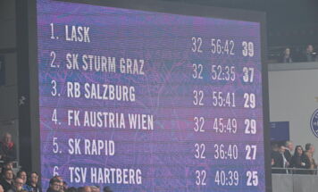 Nach dem Spiel der ADMIRAL Bundesliga zwischen FK Austria Wien und dem LASK in der 32. Runde der Meistergruppe in der Generali-Arena in Wien am Sonntag, 17.05.2026. (Foto: FOTOKERSCHI / WERNER KERSCHBAUMMAYR)