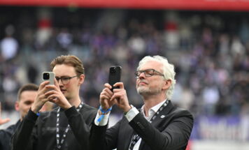 Nach dem Spiel der ADMIRAL Bundesliga zwischen FK Austria Wien und dem LASK in der 32. Runde der Meistergruppe in der Generali-Arena in Wien am Sonntag, 17.05.2026. (Foto: FOTOKERSCHI / WERNER KERSCHBAUMMAYR)