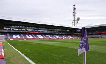 Die Generali-Arena vor dem Spiel der ADMIRAL Bundesliga zwischen FK Austria Wien und LASK in der 32. Runde in der Generali-Arena in Wien am Sonntag, 17.05.2026. (Foto: FOTOKERSCHI / WERNER KERSCHBAUMMAYR)