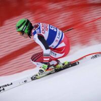 Christoph Krenn scheidet im ersten Rennen aus
