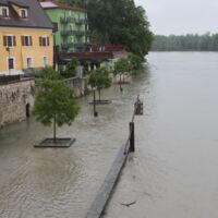 Inn-Pegel steigt: Hochwasser-Alarm in Schärding