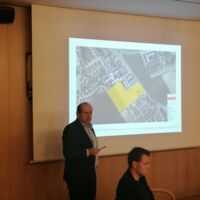 Geplantes Wohnbauprojekt im Gemeindeamt Hörsching vorgestellt