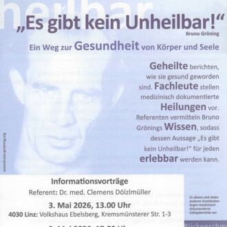 Informationsvortrag „Ein neuer Weg zur Gesundheit von Körper und Seele!“