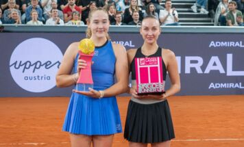Siegerin Andreeva und Überraschungsfinalistin Anastasia Potapova; Foto: gerd2709