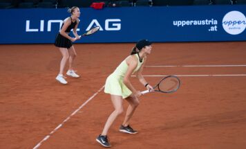 Im Doppel mussten sich Tagger und Potapova trotz dreier Matchbälle in Runde eins verabschieden; gerd2709