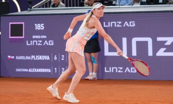 Titelverteidigerin Ekaterina Alexandrova schied diesmal schon in Runde eins aus; gerd2709