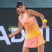 Julia Grabher bei US Open Vorbereitungsturnier im Semifinale