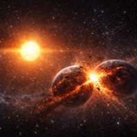 Forscher entdecken Spuren einer fernen Planetenkollision - Mögliche Parallelen zur Mondentstehung