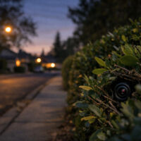 Gruselige Entdeckung: In Büschen versteckte Kameras in Wohnsiedlung