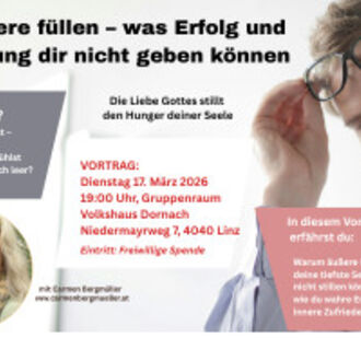 VORTRAG: Innere Leere füllen – was Erfolg und Anerkennung dir nicht geben können