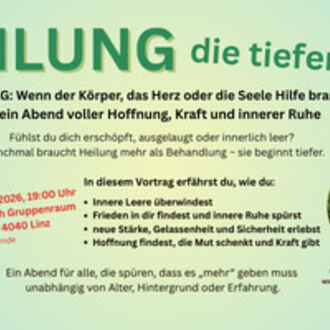 VORTRAG: Heilung, die tiefer geht