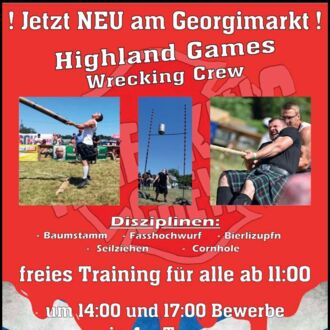 Highlandgames am Georgimarkt Wildenau