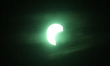 Partielle Sonnenfinsternis vom Gmundnerberg aus (Fotos: Hörmandinger)