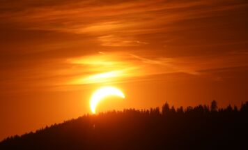 Partielle Sonnenfinsternis vom Gmundnerberg aus (Fotos: Hörmandinger)