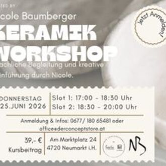 Keramik Workshop hosted by Nicole Baumberger