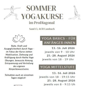 Sommer-Yogakurse